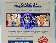 Tablet Screenshot of niagarafallsdance.com